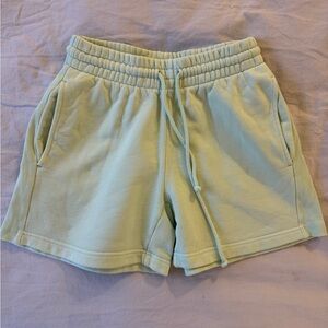 TNA Women's Light Green Casual Shorts